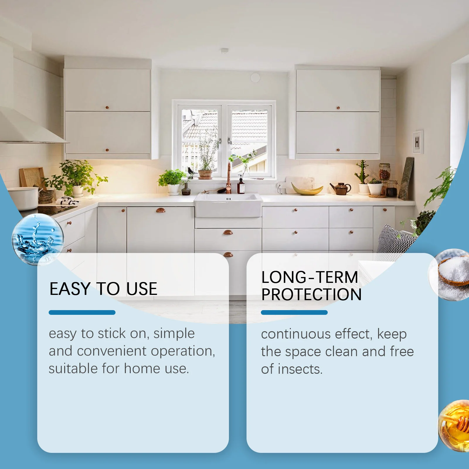 Cockroach Bait Sticker Set - Non-Toxic Indoor Pest Control Trap 5 cockroach bait sticker spu909719356915 desc 5