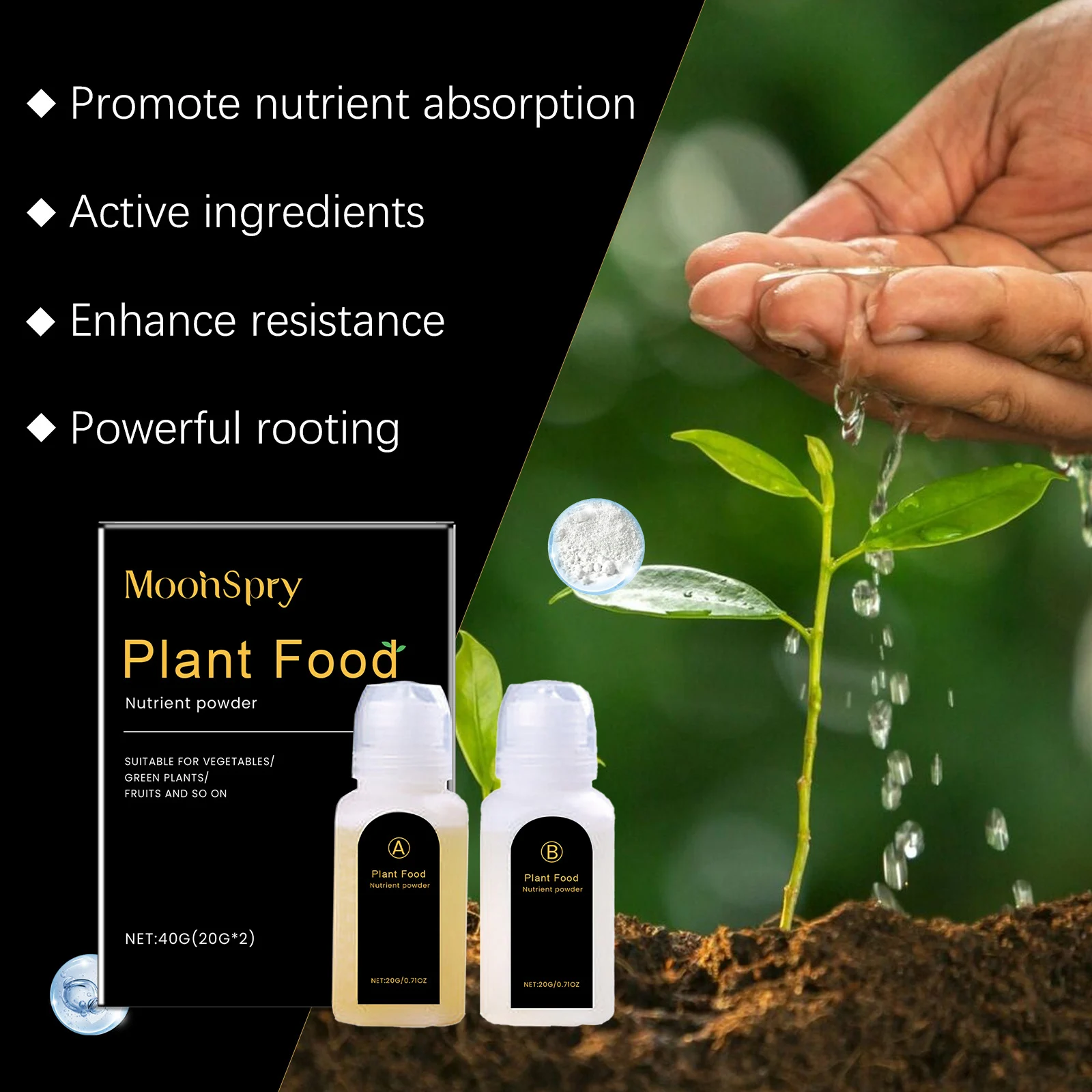 Hydroponic AB Plant Food Nutrient Powder for Vegetables and Fruits 12 hydroponic plant food nutrient powder spu905645458805 desc 12
