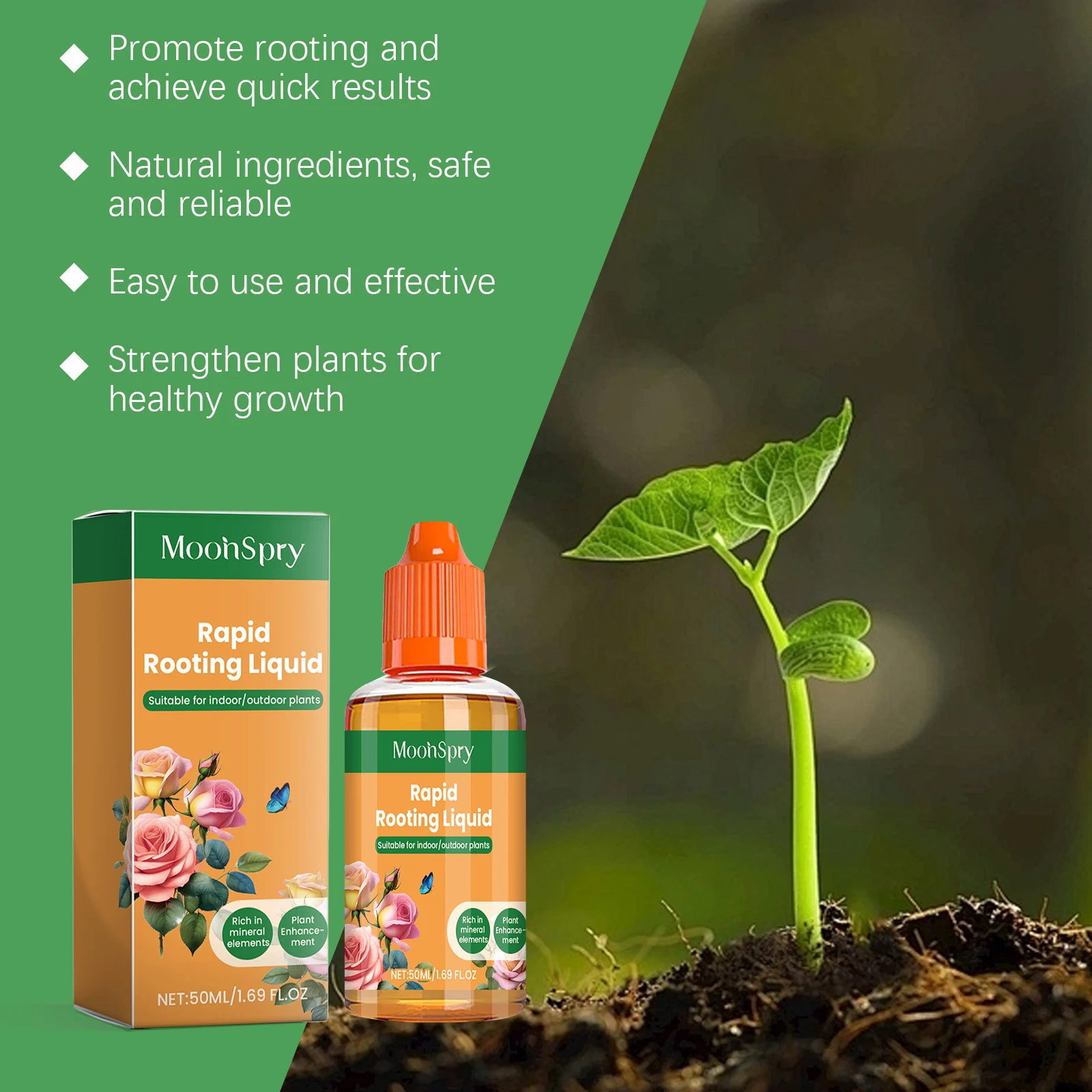 Rapid Rooting Liquid for Indoor and Outdoor Plants - 50ml 12 rapid rooting liquid spu822587702610 desc 12
