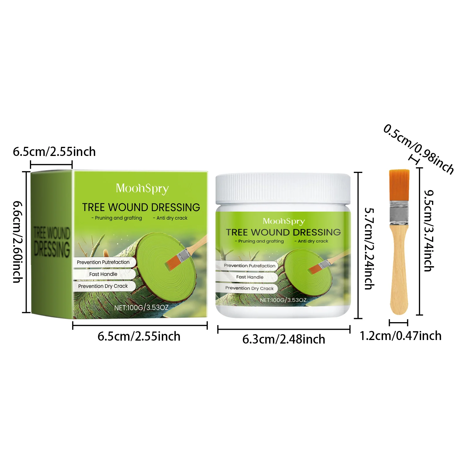 Tree Wound Dressing for Pruning and Grafting - 100g Healing Paste 1 tree wound healing paste spu913181056852 desc 1