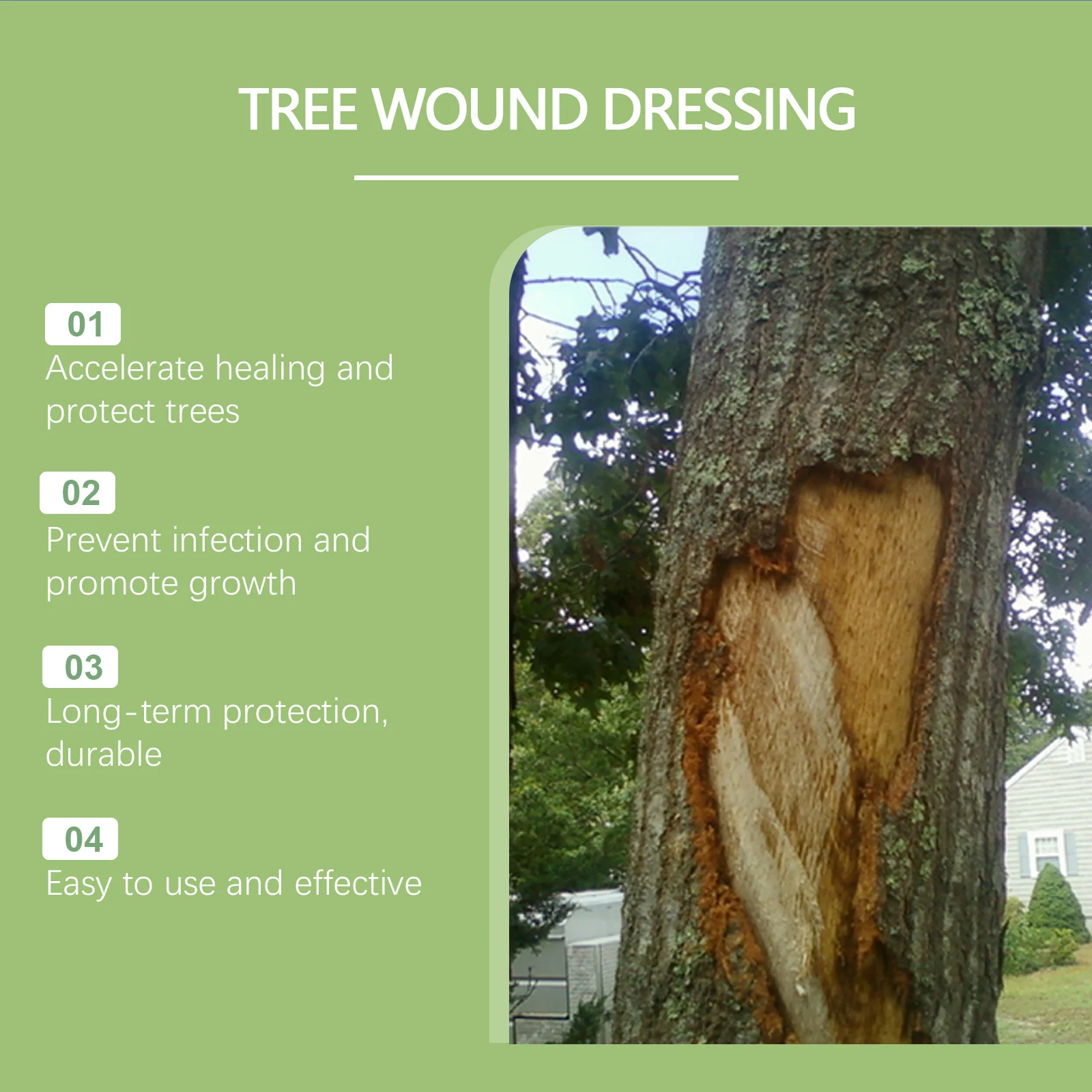 Tree Wound Dressing for Pruning and Grafting - 100g Healing Paste 8 tree wound healing paste spu913181056852 desc 8